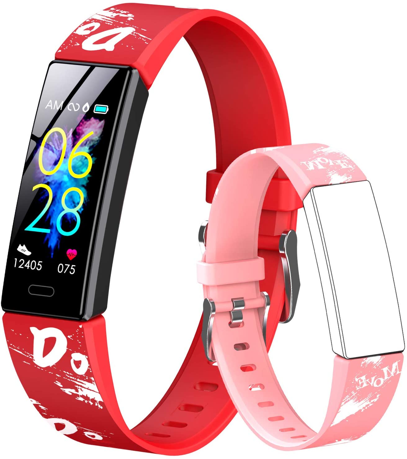 GOGUM Slim Fitness Tracker with Replacement Band for Kids Girls Boys
