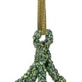 thumbnail image 3 of 6.5" Green 3-D Glittered Iron Wire Finial Christmas Ornament, 3 of 3