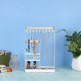 thumbnail image 3 of 4 Layer Jewelry Rack Earring Storage Ring Jewelry Rack Necklace Bracelet Jewelry Rack for Jewelry Display and Storage, 3 of 6