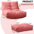 thumbnail image 4 of Bean Bag Chair with Ottoman, Comfy Bean Bag Sofa with Memory Foam, Lazy BeanBag Sofa with Footstool, Fireside Bean Bag Couch for Living Room, Bedroom, Apartment, 4 of 6