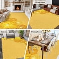 thumbnail image 5 of Large Area Rugs for Living Room Bedroom, Yellow Golden Floral 6'x9' Rug Washable Carpet Runner Indoor Outdoor, Spring Summer Shiny Flowers Non Slip Floor Mats Rug for Kitchen, Playroom, 5 of 8