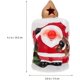 thumbnail image 2 of Lámpara navideña sin llama Centros de mesa de Papá Noel Decoración de ventanas navideñas Decoración de fiestas Favores (2 unidades, rojo), 2 of 5