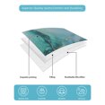 thumbnail image 5 of Teal Marble Full Size Down Alternative Comforter, Lightweight Comforter Quilt Bedding Set with Pillow Shams Impressionist Ink Painted Abstract All Seasons Bed Comforter Duvet Insert 78"x90", 5 of 7