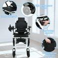 thumbnail image 6 of Mohsoe 22kg Ultra-Light Electric Wheelchair 1-Second Fold Aluminum Frame, 500W Dual Motors 12-Mile Range, Anti-Tilt Design Airline Compliant for Travel & Daily Use, 6 of 9