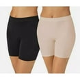 thumbnail image 2 of Carole Hochman Womens 2 Pack Slip Short Black/Nude Small, 2 of 2