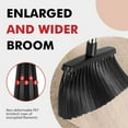 thumbnail image 4 of Heavy Duty Broom, 55 Inch Long Handle Outdoor Large Angle Brooms, Commercial Broom for Sweeping Indoor, for Home Garage Kitchen Office Courtyard Lobby Patio Lawn Concrete, 2 Pack, Black, 4 of 4