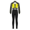 thumbnail image 2 of TSSOE Gymnastic Outfits for Girls Cheerleading Jazz Hip-hop Dance Clothes Set Figure Ice Skating Performance Dancewear Yellow 6, 2 of 7