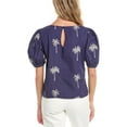 thumbnail image 2 of Tori Richard womens  It's A Date Misty Top, s, Blue, 2 of 3