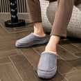thumbnail image 6 of Pmoiste Mens Moccasin Slippers Soft Suede Comfy Memory Foam Warm Winter Plush Casual Male Slipper, 6 of 7