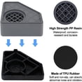 thumbnail image 2 of 4 Pcs Anti Vibration Pads for Washing Machine, Washer and Dryer Pedestals High Friction Hard Wearing Square Rubber Foot, Noise Reducing & Non Slip Mat Floor Protects (Increase 1.8"), 2 of 7