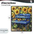 thumbnail image 4 of Stupell Industries Contemporary Bench in Sunflower Field Black Framed Giclee Art, 11 x 14, by Creative Studio, 4 of 8