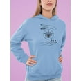 thumbnail image 2 of Fortune Teller  Design Hoodie Women -Image by Shutterstock, Female Medium, 2 of 4