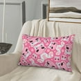 thumbnail image 2 of LNWH Rectangle Pillow Cover, Cute Cartoon Hippopotamus Animal Cushion Covers Pillowcase for Couch Bedroom Sofa, 16"x24", 2 of 7