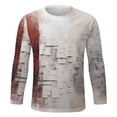 thumbnail image 4 of ZRBYWB Mens T Shirt Male Autumn Winter Fashion Printed Crew Neck Long Sleeve T Shirt Retro Full Print Tops Fashion T-Shirts, 4 of 5