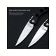 thumbnail image 3 of 1pc Household Black Aluminum Folding Knife, Exquisite Stainless Steel Fruit Knife Portable Pocket Knife, 3 of 5