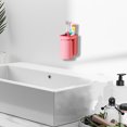 thumbnail image 4 of QTOCIO Toothbrush Storage Rack No Punching Mouthwash Cup Brush Cup Wall Mounted Bathroom Storage Box Couple's Jar, 4 of 6