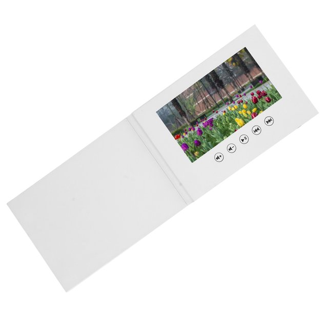 Electronic Greeting Card 720P HD Video, Multi Format Support, A5 Video Brochure for Wedding Corporate Store Promotions