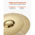 thumbnail image 5 of 4-Piece Cymbal Pack for Drum Set, Includes 10/14/16/20 Inch Cymbals, Compatible with Standard Drums, 5 of 11