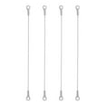 thumbnail image 1 of 4pcs Stainless Steel Door Cabinet Restraint Braided Cable Hinge Limiter, 1 of 10
