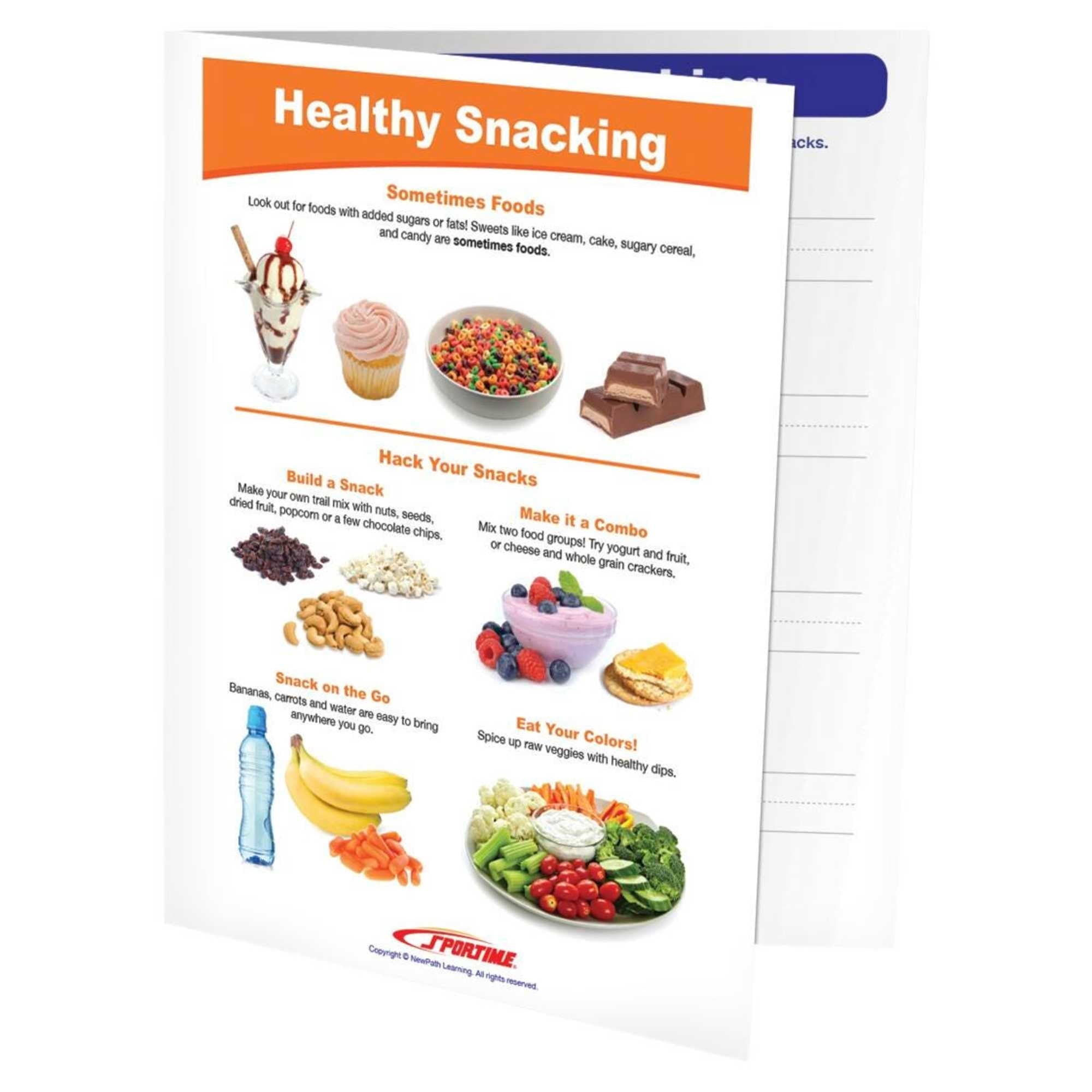 Sportime 2013499 Healthy Snacking Visual Learning Guide - Grade 1-4