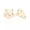 Golden color, variant on Stainless Steel Cat Mouse Stud Earrings Simple Cute Temperament Jewelry Gifts-Black