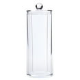 thumbnail image 1 of Dispensador de soporte de almohadilla de algodón de maquillaje acrílico tarros de almacenamiento de cosméticos redondos, 1 of 5