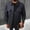 Navy, variant on Men's Long Sleeve Snap Button Down Wool Blend Work Shirt Jacket Tweed Utility Shacket with Flap Pockets Big and Tall Size S-3XL Gray