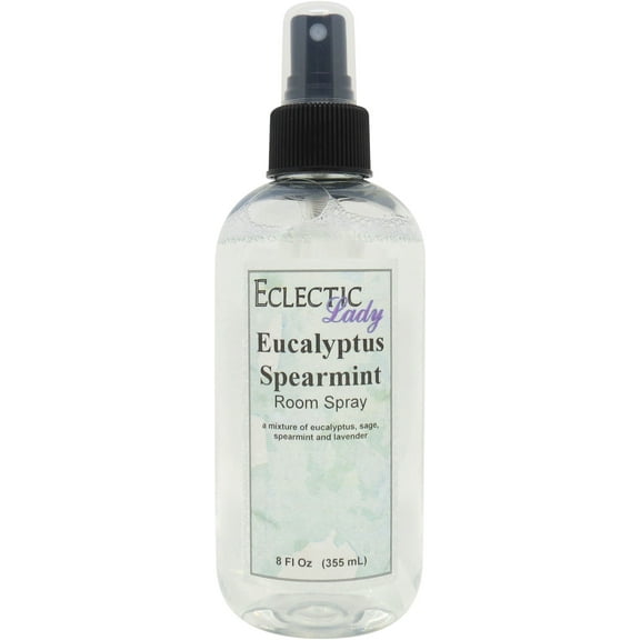 Eucalyptus Spearmint Room Spray by Eclectic Lady, 8 Ounces, Fragrant Aromatic Room Mist For Home, Room, Office