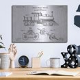 thumbnail image 6 of Luxe Metal Art 'Locomotive Engine Blueprint Patent White' Acrylic Glass Wall Art, 16"x12", 6 of 9