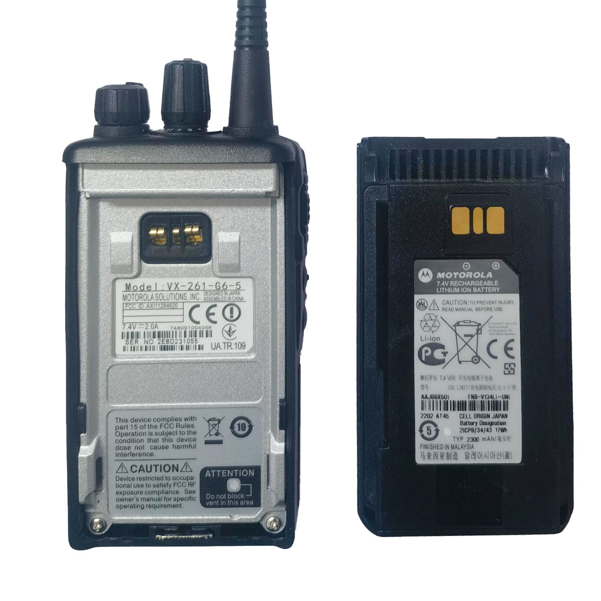 Motorola VX-261 VX261 High Quality UHF Portable Two-Way Radio G6-5 403-470MHz