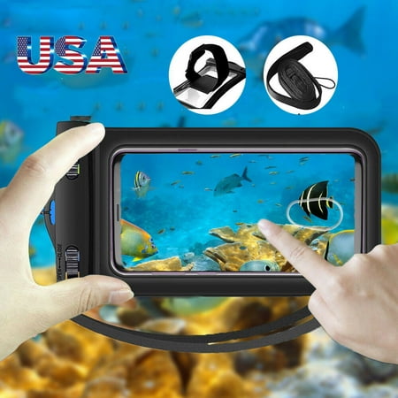 IClover Waterproof Floating Phone Case Swim Dry Bag Touchscreen Strap fr Samsung iPhone for Boating Kayaking Swimming Snorkeling Skiing iPhone 6/6S/7/8 Plus Activities (Best Waterproof Case For Snorkeling)