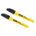 thumbnail image 2 of Stanley Hand Tools Fine Tip Permanent Marker Black (pack 2), 2 of 2