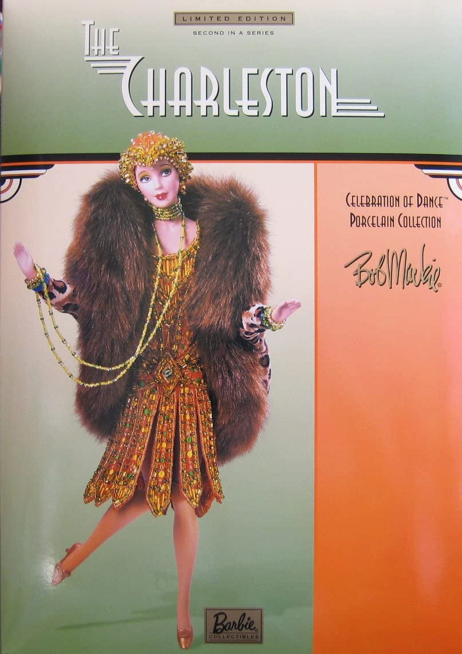 Doll　Shipper　Charleston　by　Celebration　Barbie-　Limited　Porcelain　Dance　in　2nd　Bob　Barbie　of　Series　(2000)　The　w　Mackie　Edition