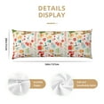 thumbnail image 3 of Disketp Christmas and New Year Print Body Pillow Cover - Super Soft 20x54 Body Pillow Case,Long Side Hidden Zipper, 3 of 8