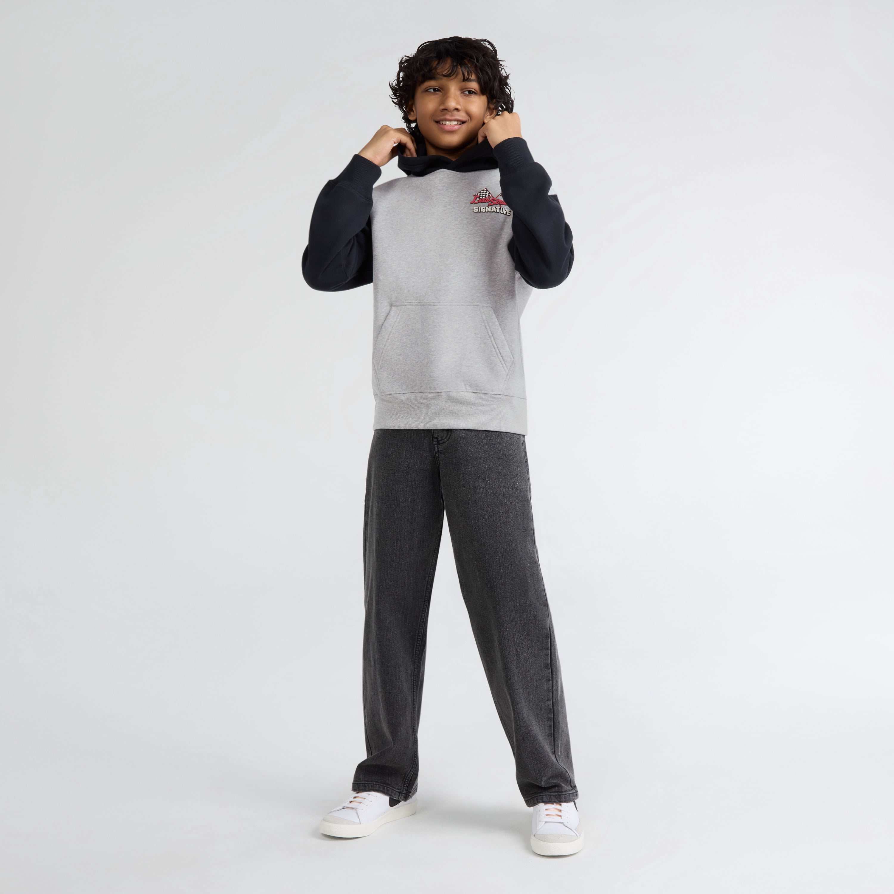 Levi Strauss Signature Boys Fleece Hoodie, Sizes 4-18
