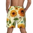 thumbnail image 4 of Daiia Sunflowers And Butterflies Mens Swim Trunks Swim Shorts Quick Dry Swim Shorts with Mesh Lining Pockets-XX-Large, 4 of 9