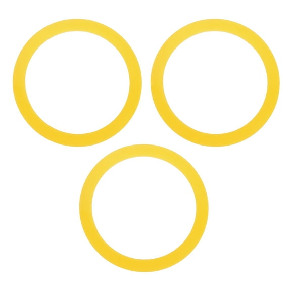 3 Pack Flush Valve Seal 2.56" ID. x 3.15" OD. Silicone Toilet Gasket, Yellow