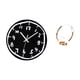 thumbnail image 5 of Reloj de pared,Reloj de pared silencioso y decorativo que no hace tictac,Portabotellas de vino,Soporte para botellas de vino,soporte para botellas de vino,estante de hierro,Decoración de, 5 of 8