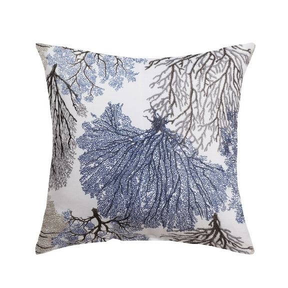 Unique Bargains Soft Polyester Coral Printed Throw Pillowcase, 18"x18" Blue 1