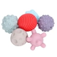 thumbnail image 3 of Bola sensorial suave, 6 piezas Bola sensorial para apretar para bebé con textura para bebé Bola sensorial Juguete de apariencia llamativa, 3 of 8