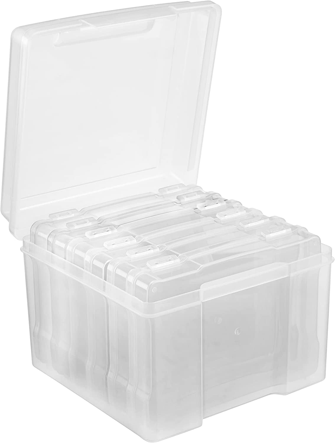 WOVTE Photo Storage Boxes 7x5 Photograph Organiser 600 Photo Capacity