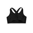 thumbnail image 4 of inlzdz Teens Girls Criss-Corss Back Training Bras Yoga Dance Gymnastics Practice Sports Bra Activewear Black 4, 4 of 4