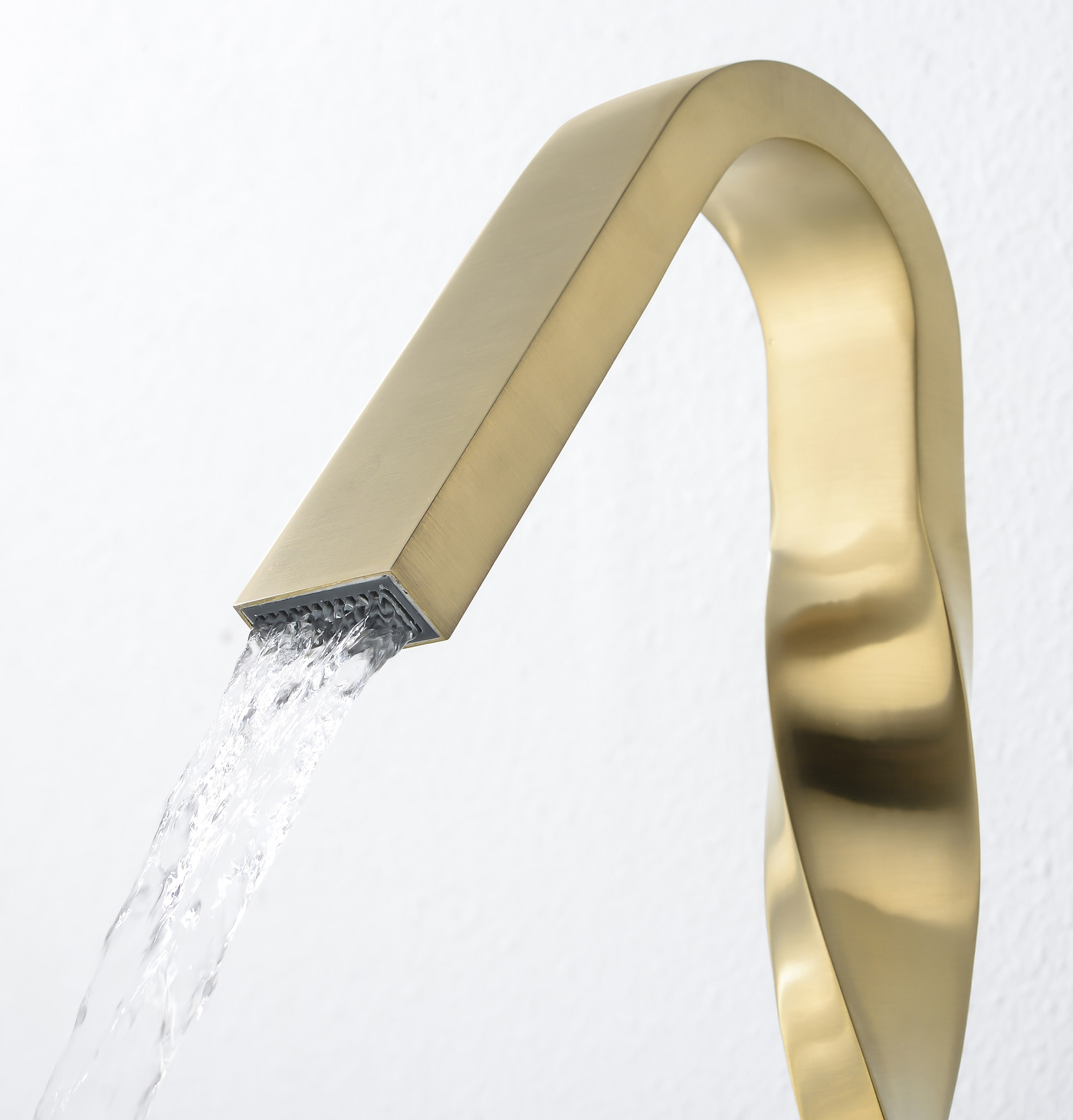 YZZY Bathroom Sink Faucet Single Hole Single Lever Basin Faucet Brushed Gold Lavatory Vanity Sink Faucet
