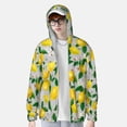 thumbnail image 6 of Rocae Lemon1 Print Breathable Sun Protection Hoodie Quick-Dry Lightweight Long Sleeve Hoodie Unisex Running Sports Shirt Medium, 6 of 9