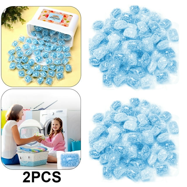 200 Uds. Perlas Duraderas Potenciadoras Aroma para Lavandería Herramientas Limpieza Del () Azul