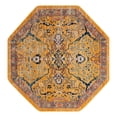 thumbnail image 3 of Unique Loom Lola Collection Area Rug - Vivacious (5' Octagon Yellow/Gray), 3 of 7