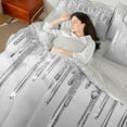 thumbnail image 4 of Castle Fairy 7-Piece Sequin Full Bedding Comforter Set, 4 of 8