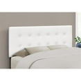thumbnail image 2 of Bed Headboard Only Full Size Bedroom Upholstered Pu Leather Look White, 2 of 4