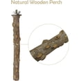 thumbnail image 3 of Soporte de madera Natural para periquitos, juguetes, accesorios para jaulas de pájaros, suministros para loros, plataforma para periquitos, palo de pie, 4 Uds., 3 of 5