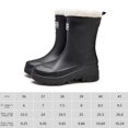 thumbnail image 2 of Zapatos de lluvia para mujeres zapatos de jardín de pantorrilla mediano botas Wellington Boots Anti-Slipping Rubber zapatos para uso al aire libre, 2 of 6